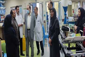 بازدید رئیس دانشگاه از مراکز آموزشی درمانی شهید بهشتی و نقوی
